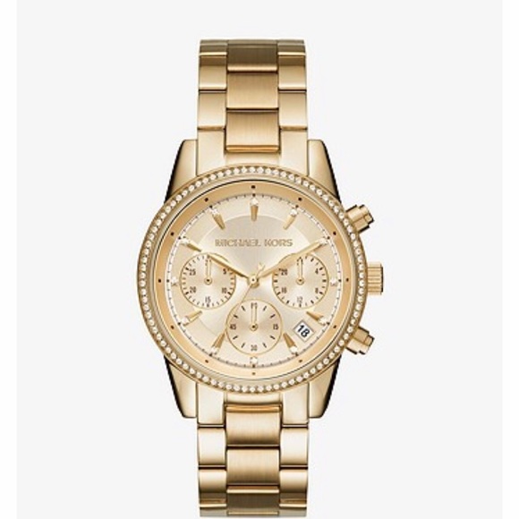 Michael Kors Designer Gold Watch - Picture 1 of 1
